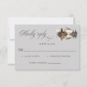 Mystic Autumn Wedding RSVP card (正面)