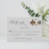 Mystic Autumn Wedding RSVP card (スタンド正面)