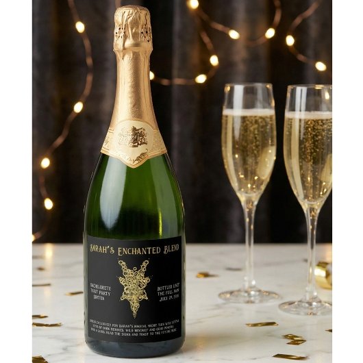 Mystic Bachelorette Tarot Party  スパークリングワインラベル