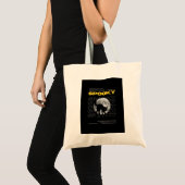 Mystic Black Cat and Moon Aesthetic Tote Bag トートバッグ (正面(商品))