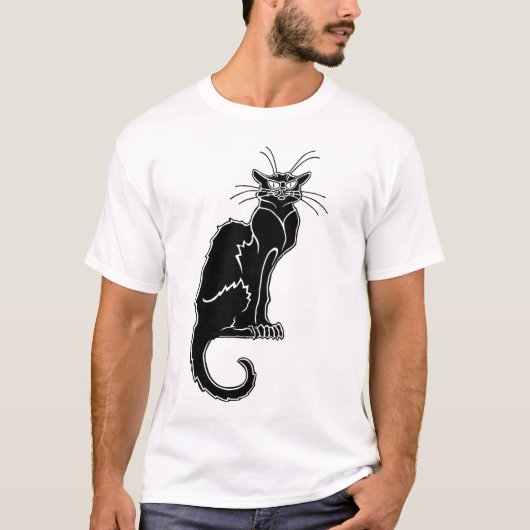 Mystic Black Cat – Silhouette of Shadow" Tシャツ (正面)