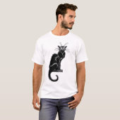 Mystic Black Cat – Silhouette of Shadow" Tシャツ (正面フル)