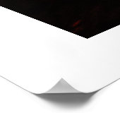 Mystic Blue AI Art: Autumn Forest Dream Poster ポスター (角)