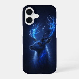 Mystic Blue Stag iPhone 16 Case – Fantasy Deer Art 16ケース