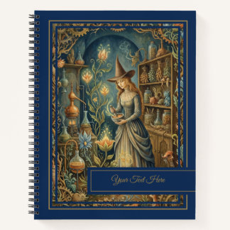 Mystic Botanica Vintage Herbal Witchcraft Grimoire ノートブック