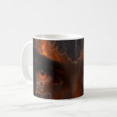 Mystic Burning Eye Dark Fantasy Aesthetic Mug コーヒーマグカップ (正面左)