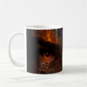 Mystic Burning Eye Dark Fantasy Aesthetic Mug コーヒーマグカップ (左)