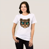 Mystic Cat Eyes Women’s Tee Art トライブレンドＴシャツ (正面全面)