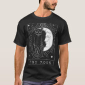 Mystic Cat Tarot | The Moon Card Art Tシャツ (正面)