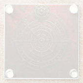 Mystic Compass Rose ガラスコースター (裏面)