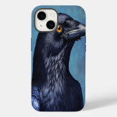 Mystic Crow iPhone Case – Fantasy Animal Art, Dark Case-Mate iPhoneケース (裏面)
