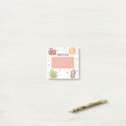 Mystic Crystal Notes ポストイット (デスク上)