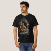 Mystic Dragon & Temple T-Shirt – Bold Fantasy Art Tシャツ (正面フル)