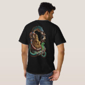 Mystic Dragon & Temple T-Shirt – Bold Fantasy Art Tシャツ (裏面フル)