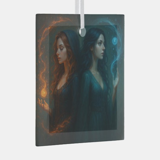 Mystic Duality ガラスオーナメント (正面右)