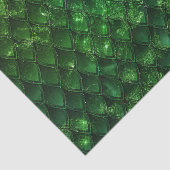 Mystic Emerald Fantasy Green Dragon Scale Pattern 薄葉紙 (詳細)