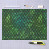 Mystic Emerald Fantasy Green Dragon Scale Pattern 薄葉紙 (クラフト)