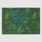 Mystic Emerald Fantasy Green Dragon Scale Pattern 薄葉紙 (正面)