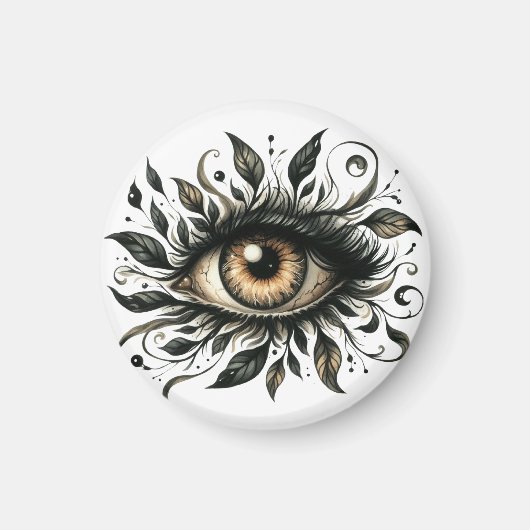 Mystic Eye Magnet | Surreal Art Fridge Magnet マグネット (正面)