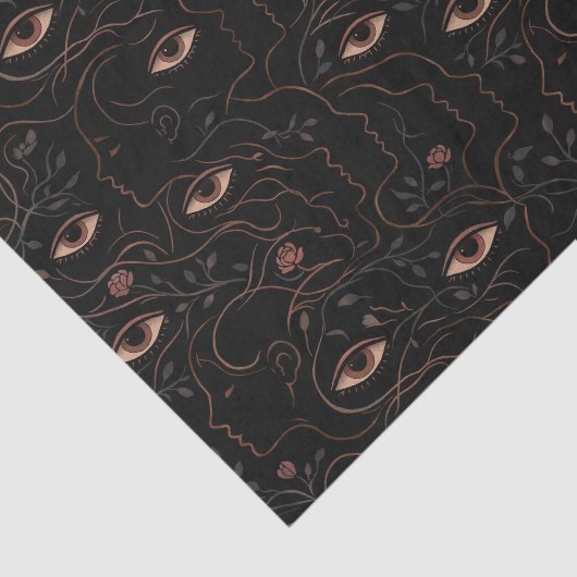 Mystic Eyes & Floral Faces Tissue Paper 薄葉紙 (詳細)