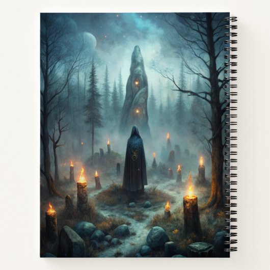 Mystic Forest Rituals - Custom Witch Journal ノートブック (裏面)