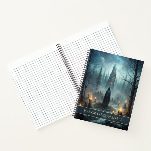 Mystic Forest Rituals - Custom Witch Journal ノートブック (内部)