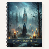 Mystic Forest Rituals - Custom Witch Journal ノートブック (正面)