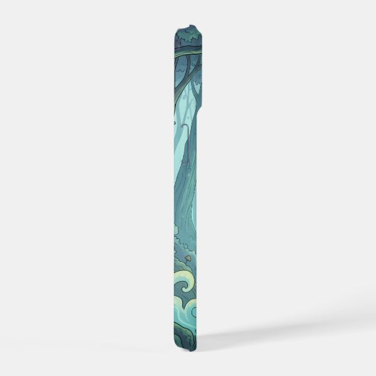 Mystic Forest Spirits iPhone 15ケース (右側面)