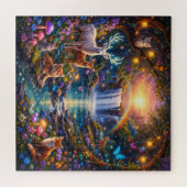 Mystic Forest Waterfall Puzzle ジグソーパズル (横)