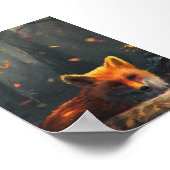 Mystic Fox in the Forest POSTER ポスター (角)