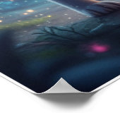 Mystic Fox Spirit – Fantasy Night Poster Art ポスター (角)