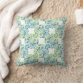 Mystic Garden Pattern Throw Pillow クッション (ブランケット)