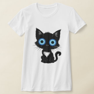 Mystic Gaze  Black Cat Evil Eye T-Shirt Tシャツ