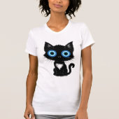 Mystic Gaze  Black Cat Evil Eye T-Shirt Tシャツ (正面)