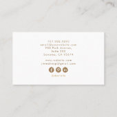 Mystic Gold Tarot Esthetician Branding 名刺 (裏面)