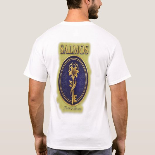 Mystic Golden Key & Bloom: Elegant Logo Design Tシャツ (裏面)