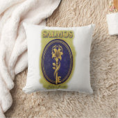 Mystic Golden Key & Bloom: Elegant Logo Design Thr クッション (ブランケット)