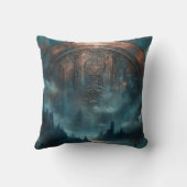 Mystic Gothic Art - Blue Copper Patina Decorative  クッション (裏面)