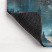 Mystic Gothic Steampunk Art - Blue Copper Patina  マウスパッド (コーナー)