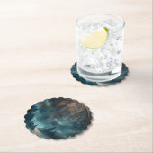 Mystic Gothic Steampunk - Blue Copper Patina  ペーパーコースター (インサイチュ)