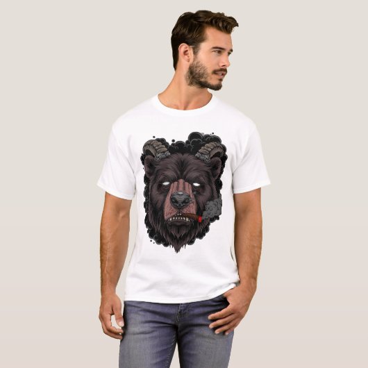 Mystic Horned Bear  Tシャツ (正面フル)