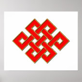 Mystic Knot - Red & Gold 1 ポスター (正面)