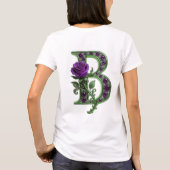 Mystic Lantern and Purple Roses Graphic Tee – Goth Tシャツ (裏面)
