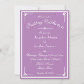 Mystic Mauve All In One RSVP Email Website Wedding 招待状 (正面)