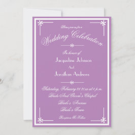 Mystic Mauve All In One RSVP Email Website Wedding 招待状
