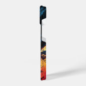 Mystic Midnight Feline iPhoneケース (左側面)