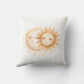 Mystic Moon and Sun Celestial Boho Style クッション (裏面)