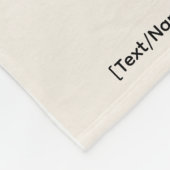 Mystic Moon Boho Rain Blanket | テキスト/名前を追加 フリースブランケット (角)