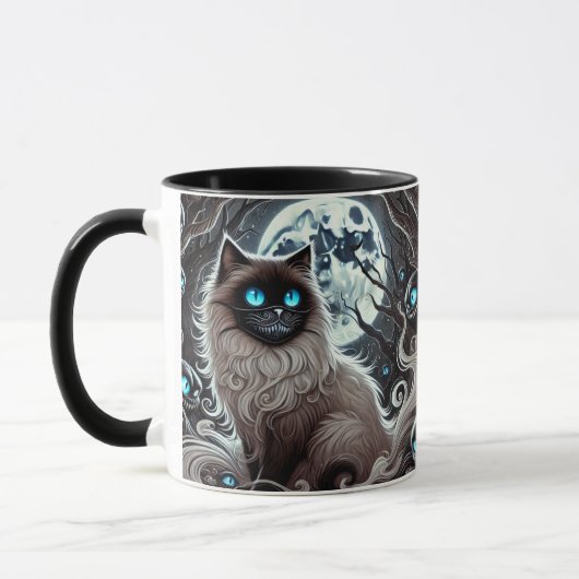 Mystic Moon Cat - Enchanted Black Cat mug マグカップ (左)