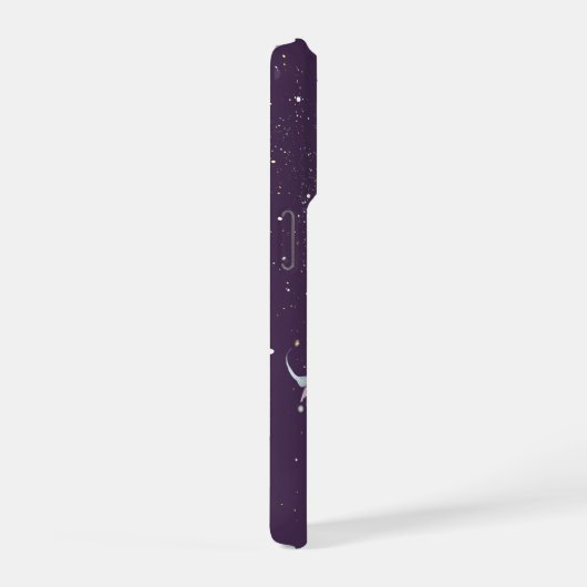 Mystic Moon Crystal Floral Phone Case iPhoneケース (右側面)